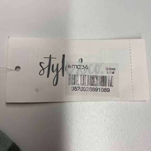 New Style‎ & Co Island Getaway Nautical Striped Blouse Medium - Picture 3 of 5